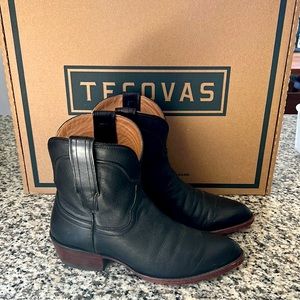Tecovas Penny cowgirl boot size 7 black leather cowboy boot